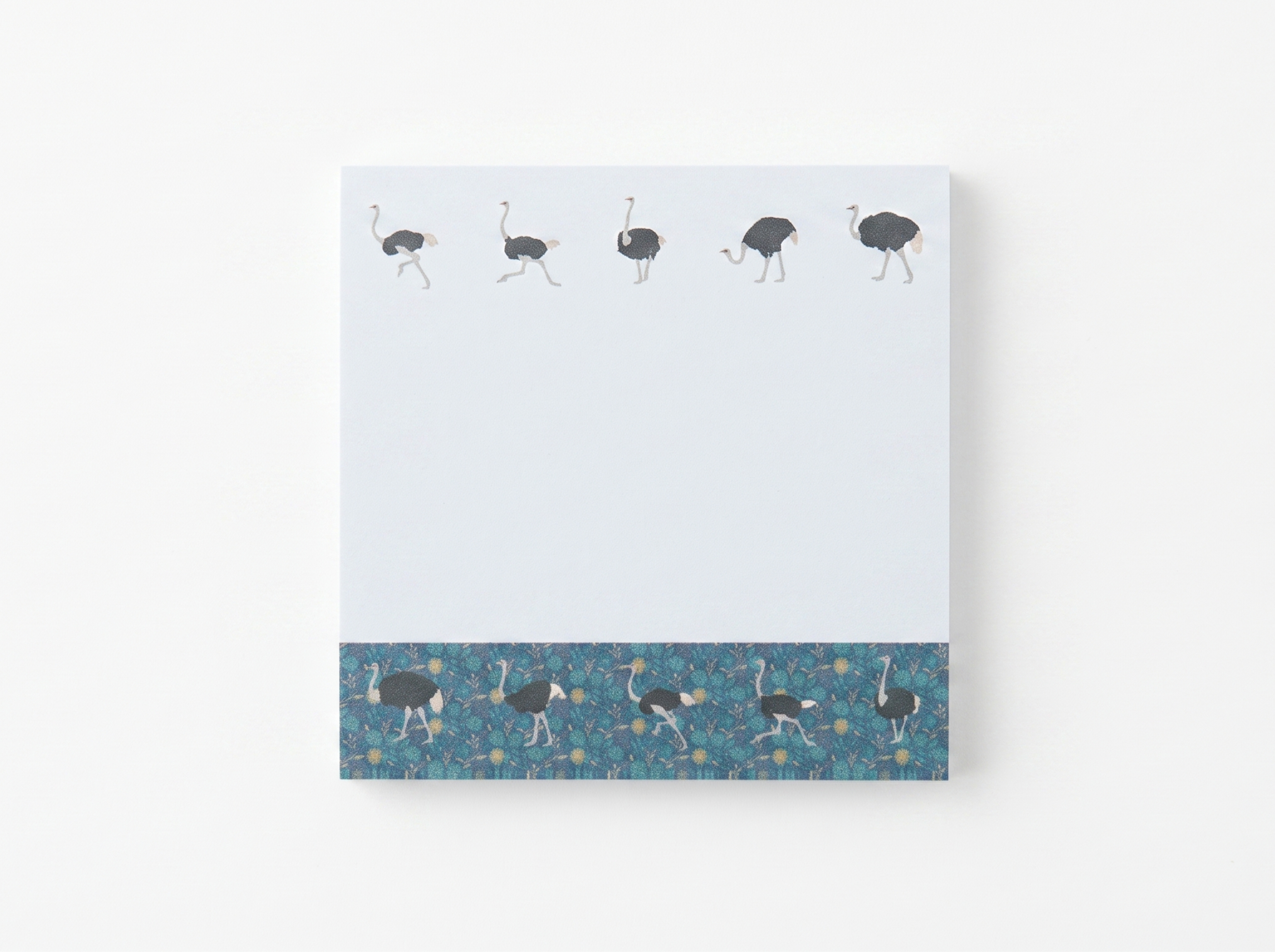 Ostrich Safari Sticky Notes - Wildlife Memo Pad