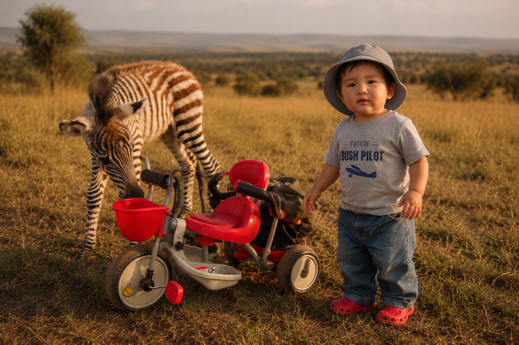 Future Wildlife Bush Pilot — Kids T-Shirt