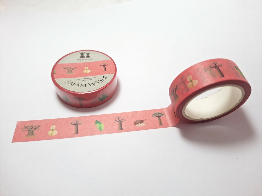 Safari Washi Tape Baobab - Wildlife Craft Tape