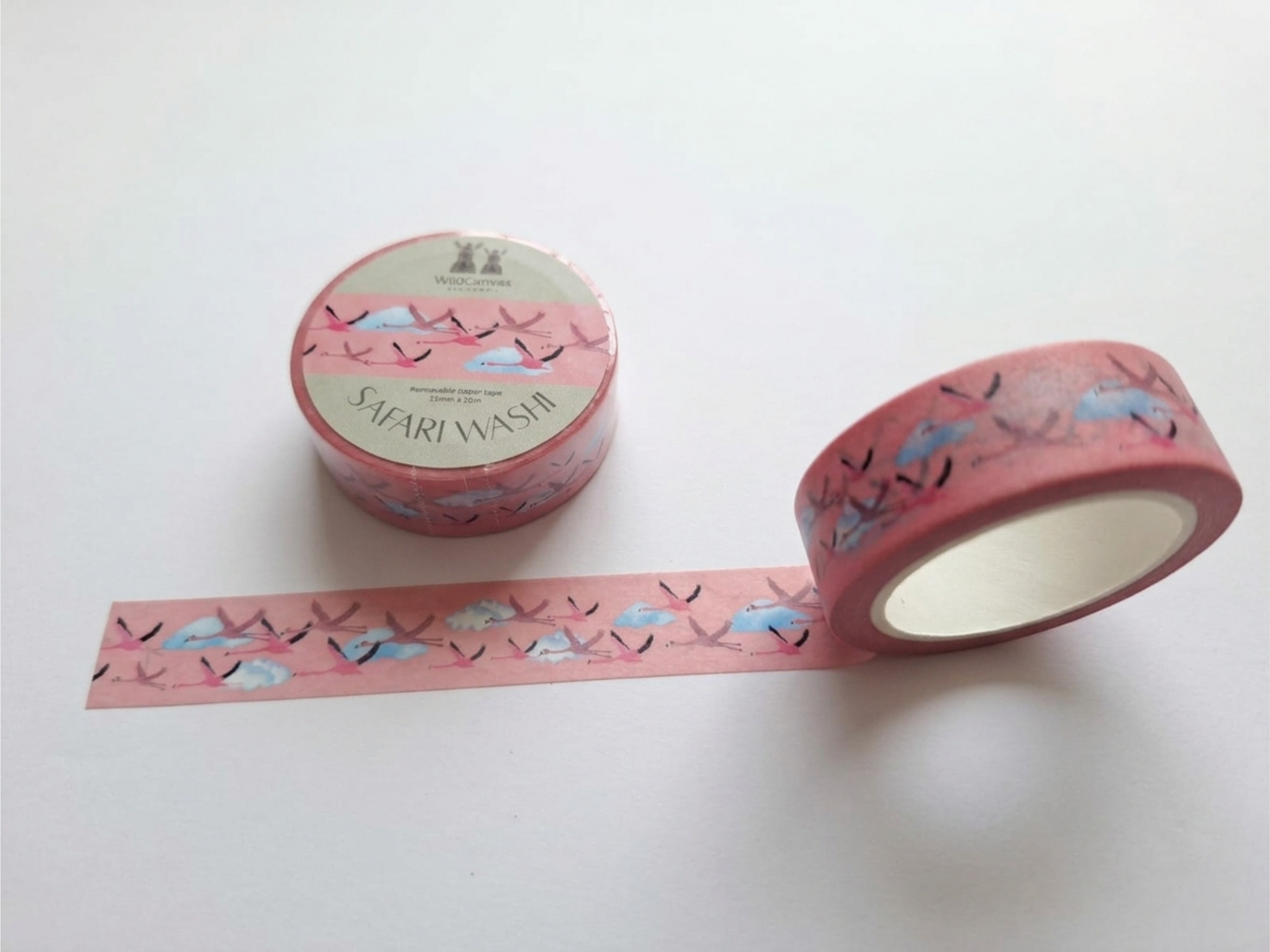 Safari Washi Tape Flamingo - Wildlife Craft Tape