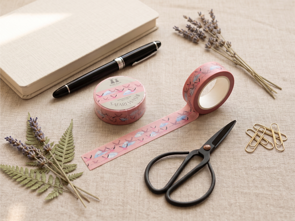 Safari Washi Tape Flamingo - Wildlife Craft Tape