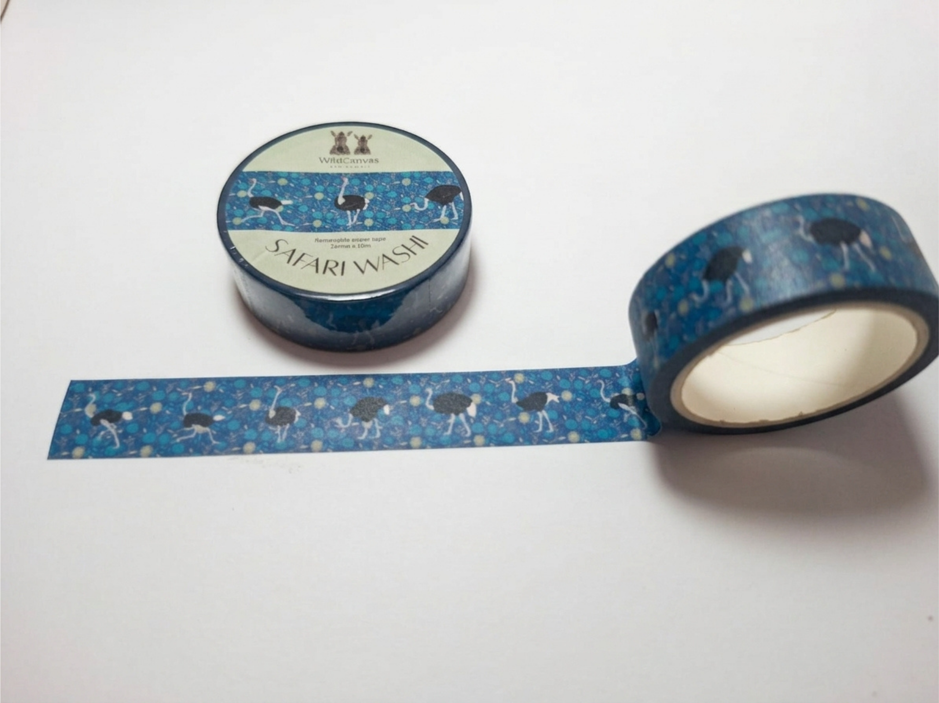 Safari Washi Tape Ostrich - Wildlife Craft Tape