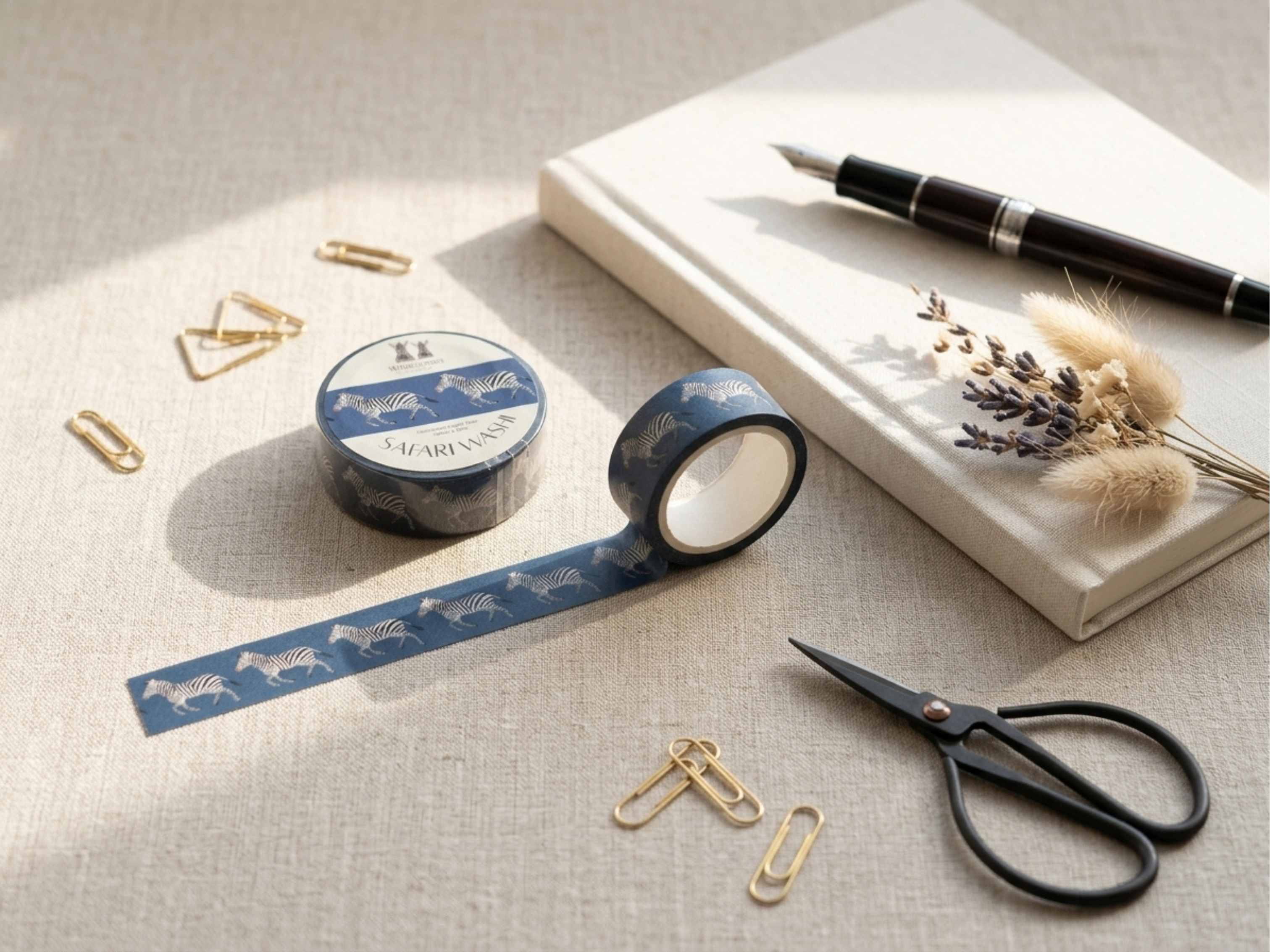 Safari Washi Tape Zebra - Wildlife Craft Tape