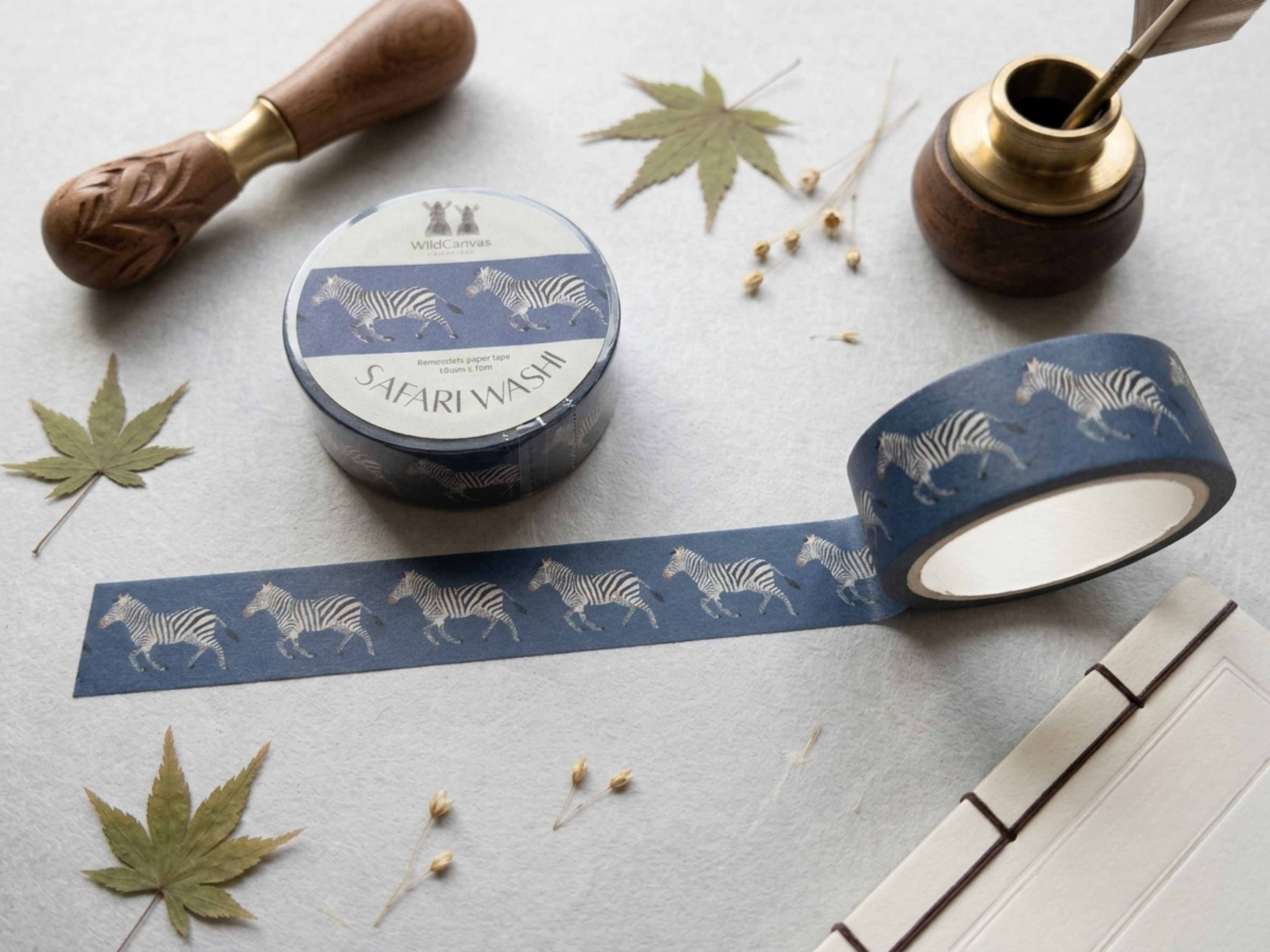 Safari Washi Tape Zebra - Wildlife Craft Tape