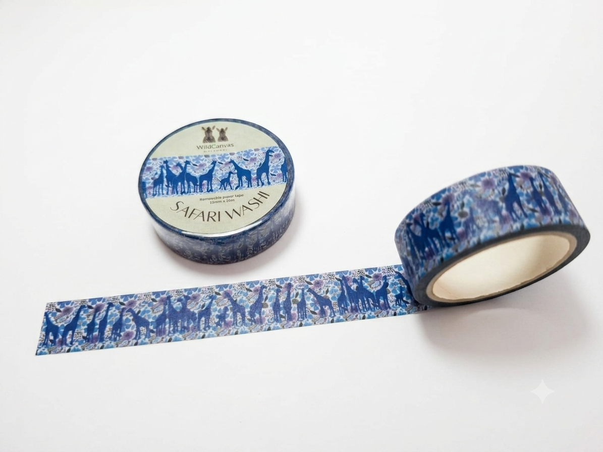 Safari Washi Tape Giraffe- Wildlife Craft Tape