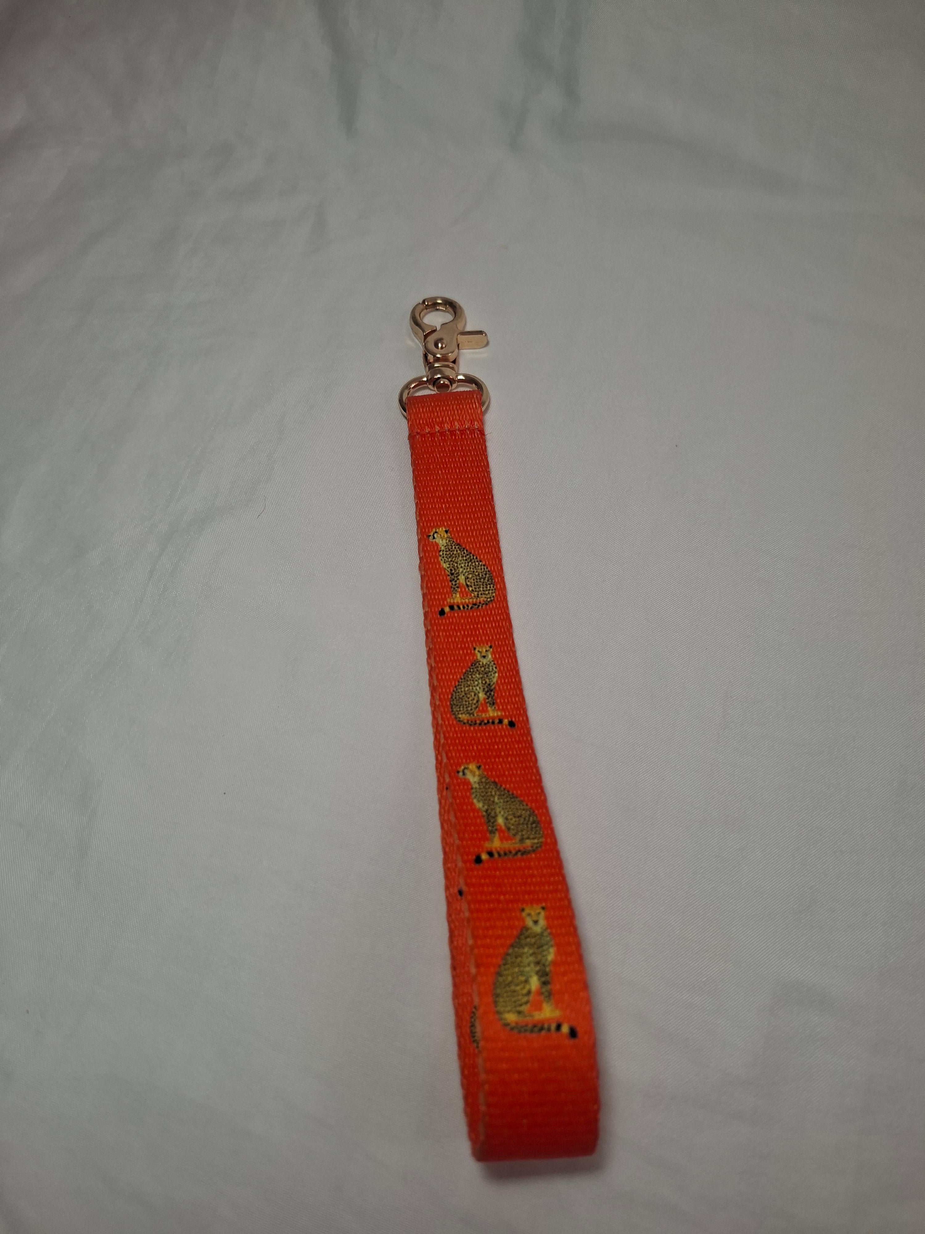 Cheetah Safari Phone Wristlet with Tether Tab