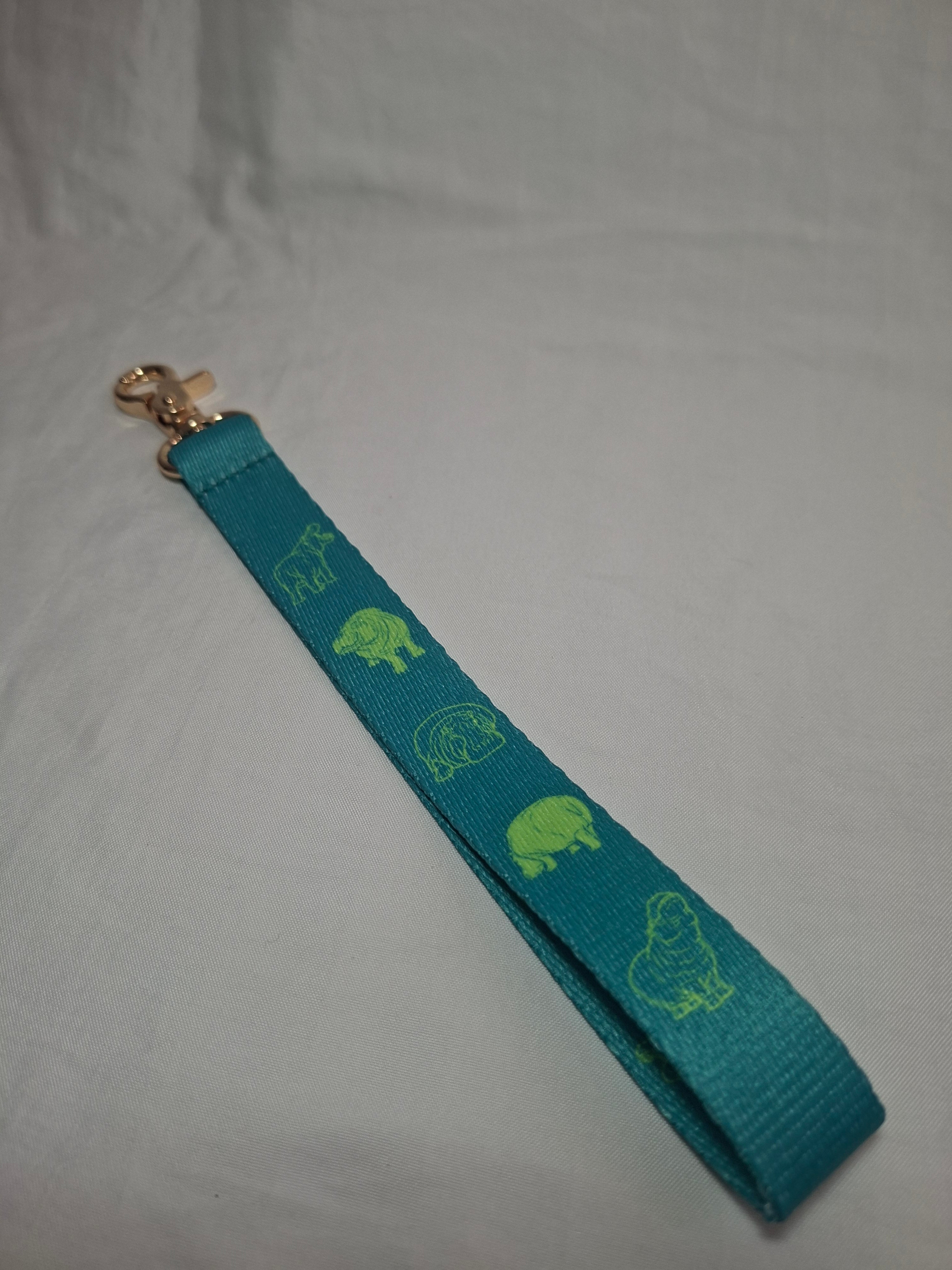 Hippo Safari Phone Wristlet with Tether Tab