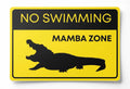 Sticker - Wildlife Warning Sign - Crocodile